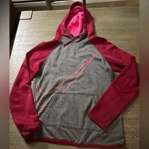 Nike Dri-Fit pink hoodie. Size XS tiny stain on arm